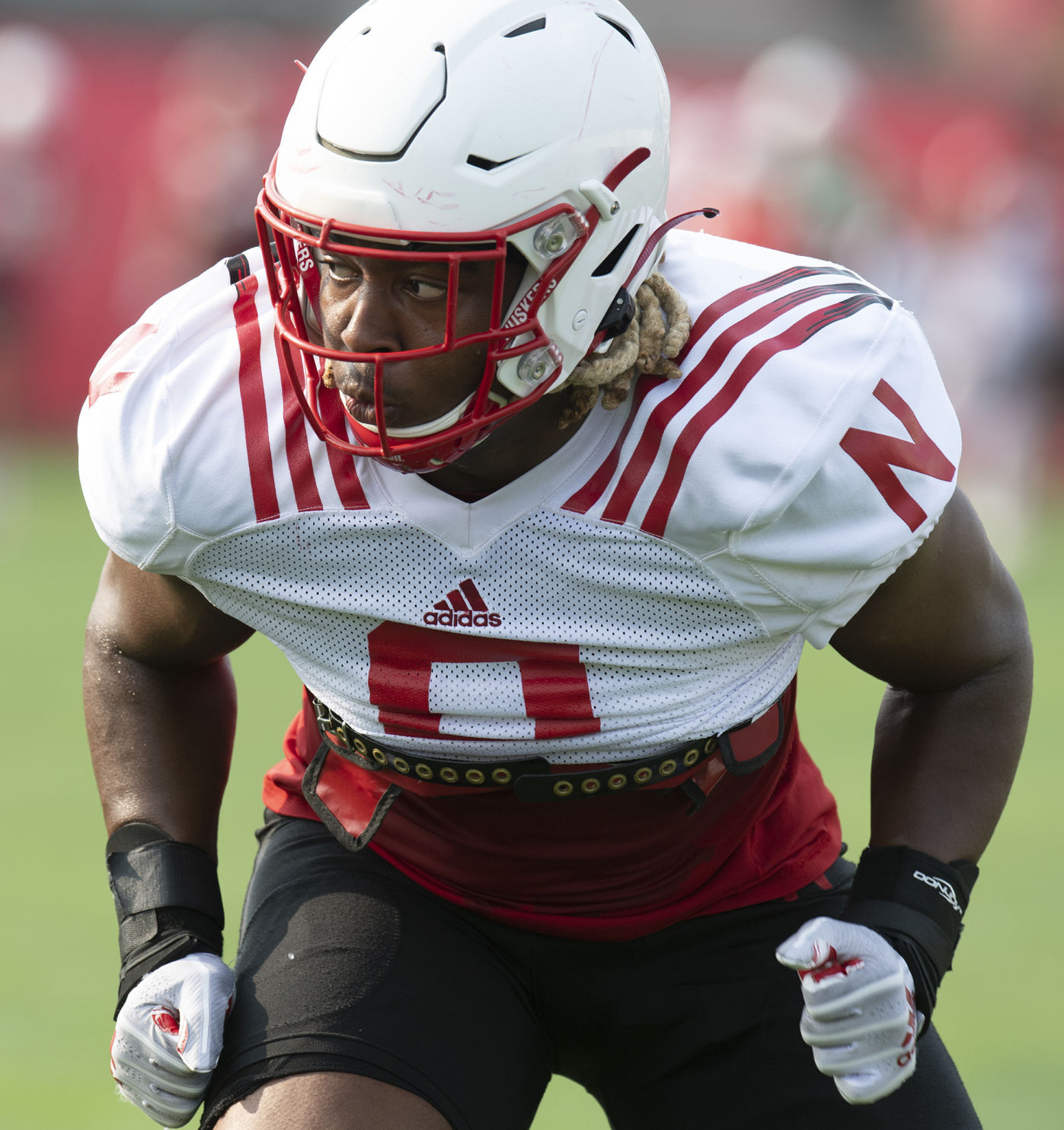 NU football practice, 8.4